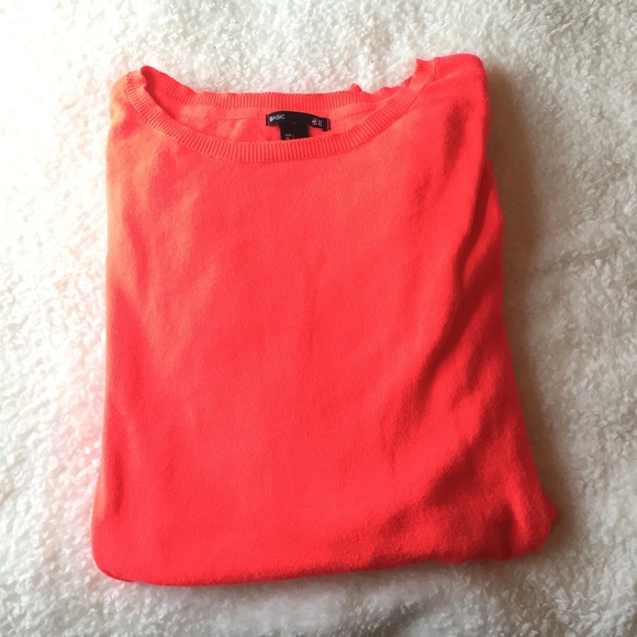 H&M Sweaters - SOLD-H&M Neon Pink Sweater