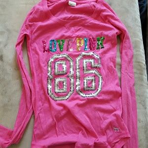Pink long sleeve tee