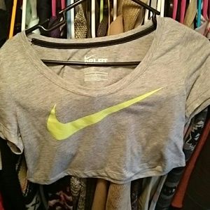 Nike swoosh crop top
