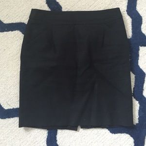 J crew black pencil skirt, size 4