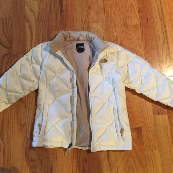 White Down North Face Coat