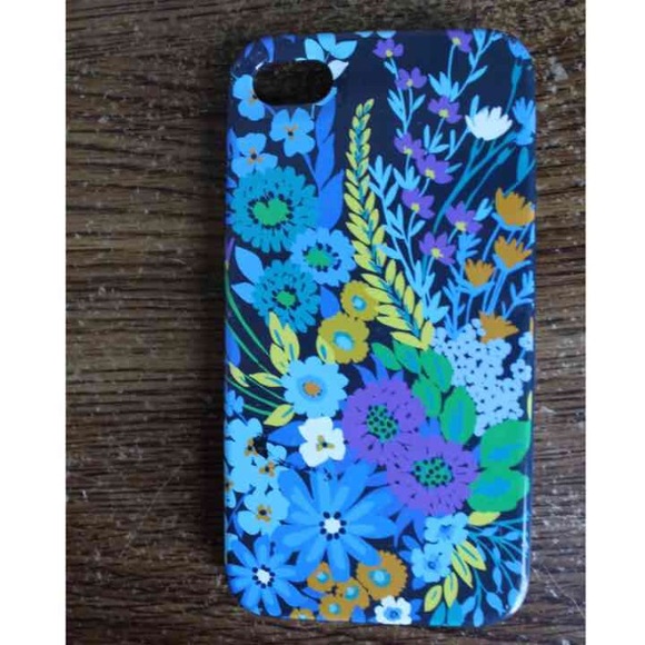 Blue Floral Vera Bradley IPhone 4/4s Case - Picture 1 of 2