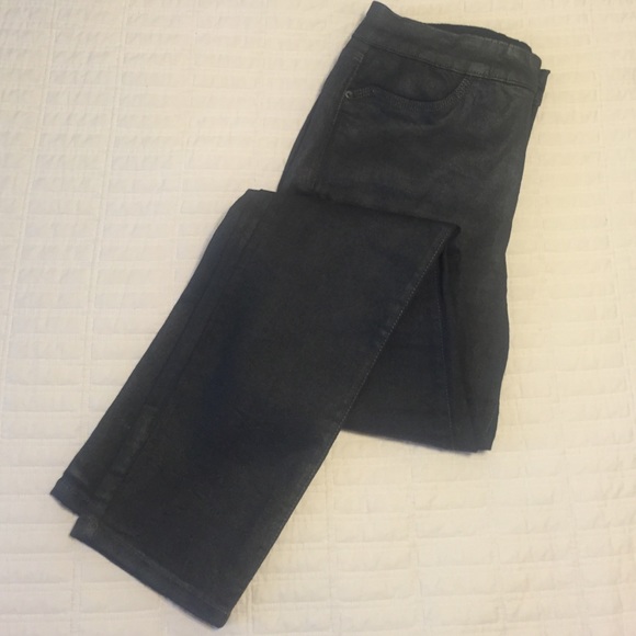 NYDJ Black Coated Jeans