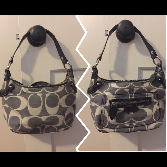 Authentic Coach purse. Blue denim.