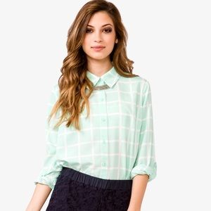 FINAL price - flattering georgette shirt