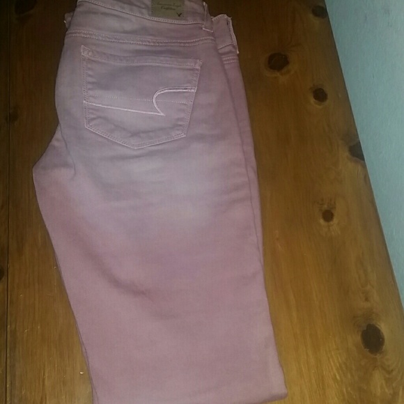 American Eagle light pink skinny