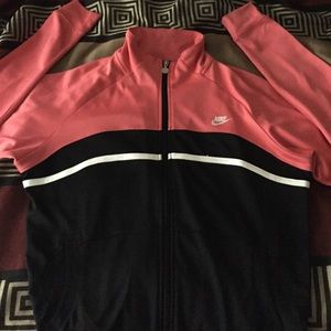 Nike jacket pink and black