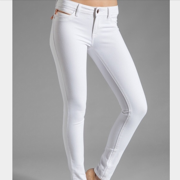 DL9161 Amanda Skinny White Jeans
