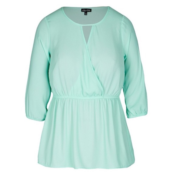 City Chic Tops - City Chic Wrap Top