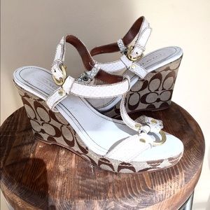 COACH logo wedges