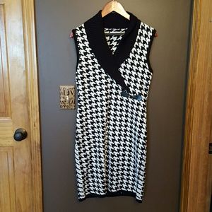 Calving Klein Houndstooth  Dress