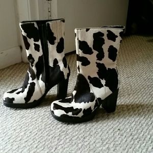 Cow Print Boots 7.5