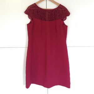 Dark Red White House Black Market dress