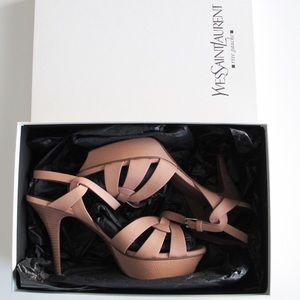 YSL Tribute 75 Sandal with low heel