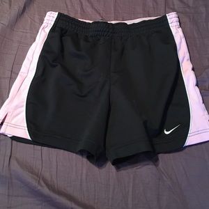 Nike black and pink shorts