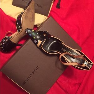 Classic Louis Vuitton ankle strap