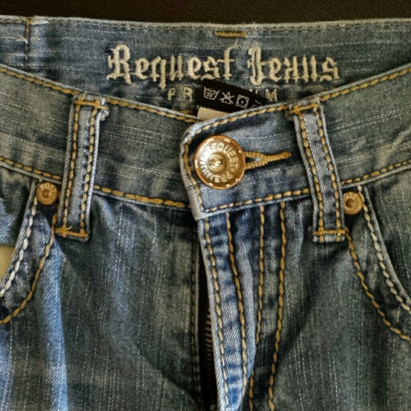 Pair of boys jeans a pair of boys jean shorts