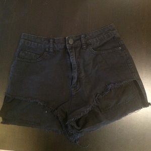 Black high waisted shorts from urban outfitters