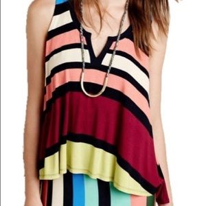 Maeve Davina Colored Striped Dress