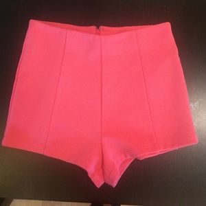 Pink high waisted shorts