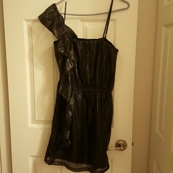 Buffalo David Bitton black and shiny silver dress