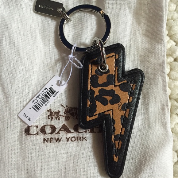 Coach Ocelot Key Ring Authentic