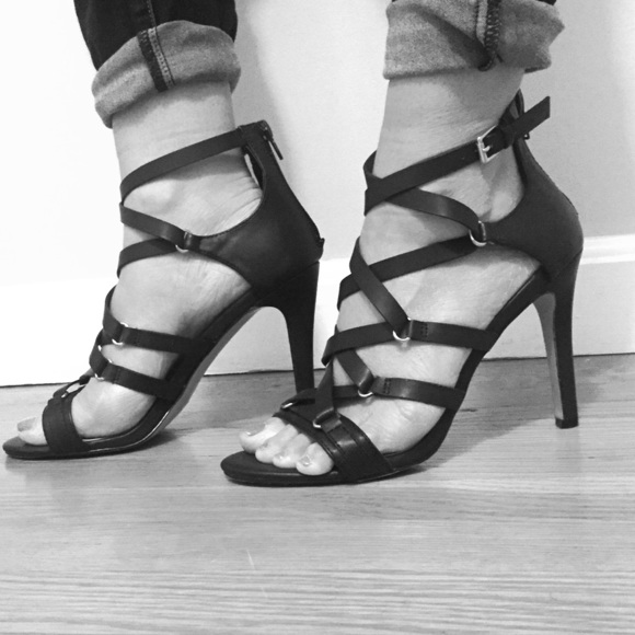 Dolce Vita Black Sexy Gladiator Sandals