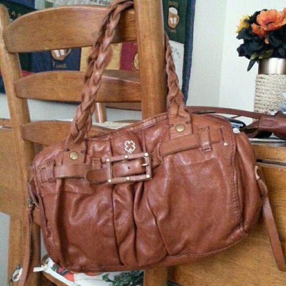 Brown leather Lucky Brand purse