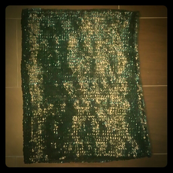 Black sequin Tube Top