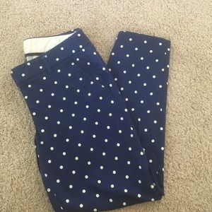 J Crew polkadot slacks size 2