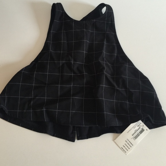 American Apparel Black Lulu Crop Top- S