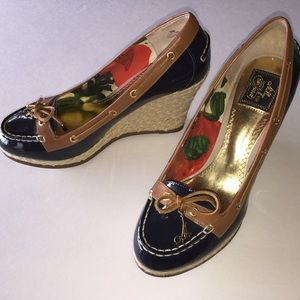 EUC Milly for Sperry Topsider Wedge Espadrilles