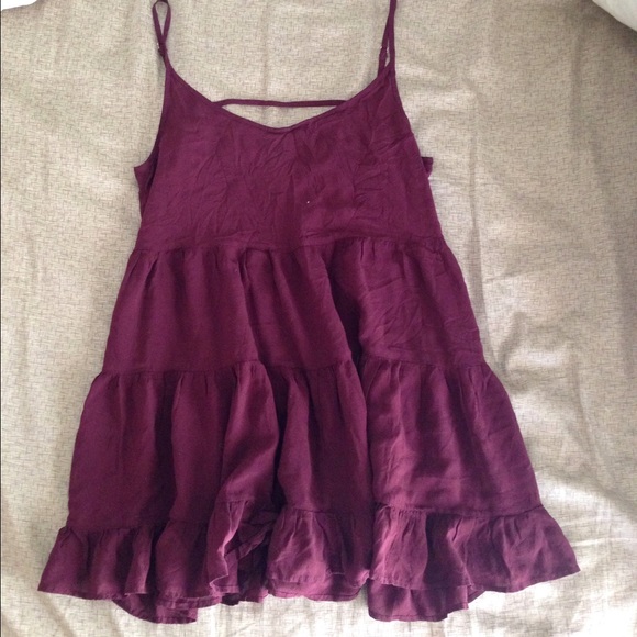 Brandy Melville maroon jada dress
