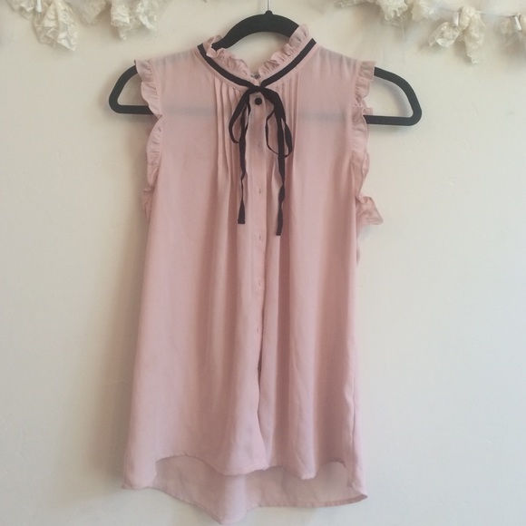 Pink chiffon shirt