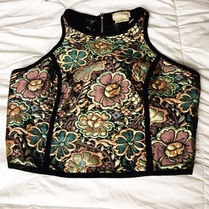 Gold/pastel Brocade Top (seen on MTV's Faking It)