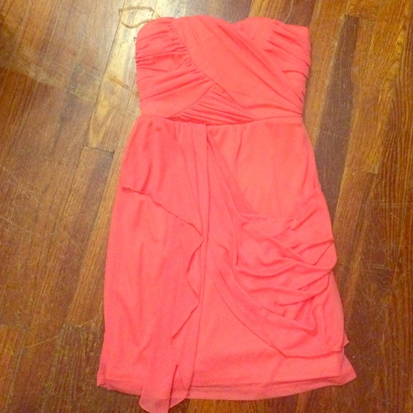 Coral cocktail dress