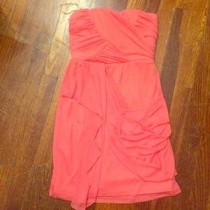 Coral cocktail dress