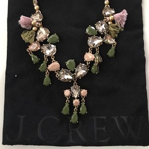 J. Crew Crystal Ribbon Necklace
