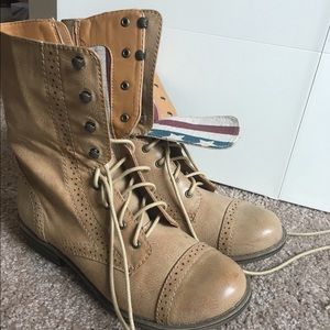 American flag Combat Boots