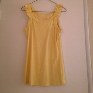 Yellow medium lilly Pulitzer flutter sleeve tank