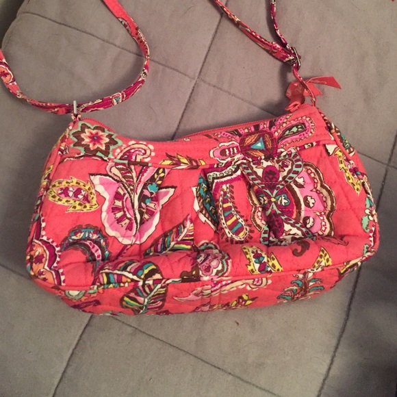Vera Bradley Call Me Coral Frannie Shoulder Purse