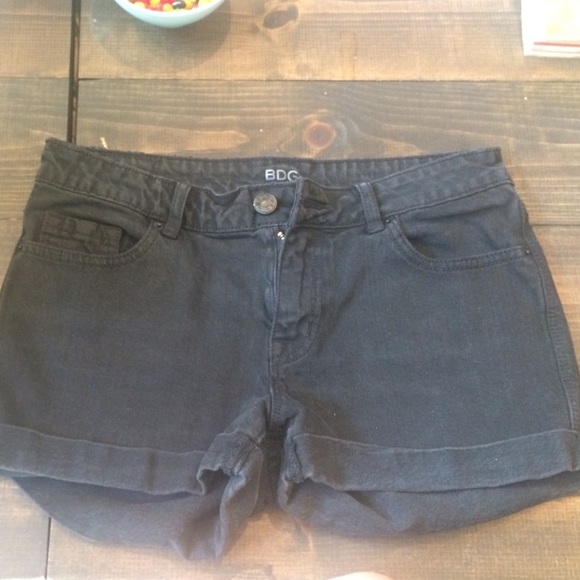Black high waisted shorts