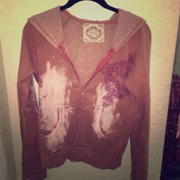 Zip-up jacket with hoodie