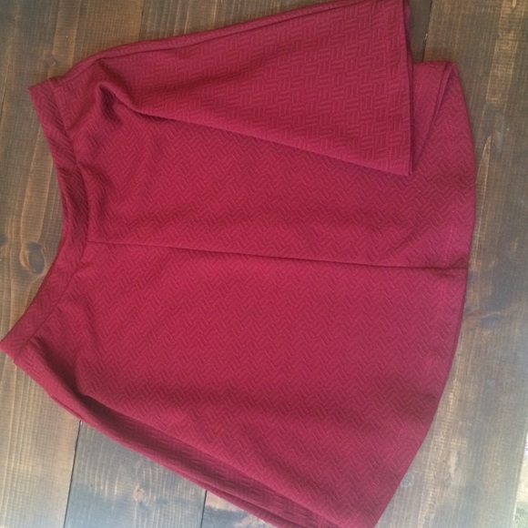 Maroon skater skirt