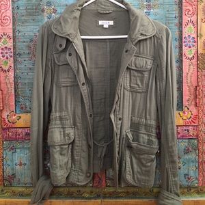 Aerie Cloth Army Green Jacket