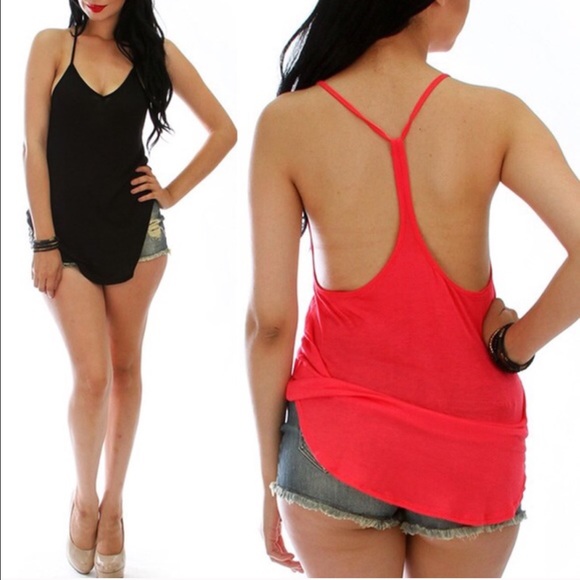 Bellanblue Tops - πLULU perfect tank top - BLACK/H. GREY/CORAL Bellanblue Tops - πLULU perfect tank top - BLACK/H. GREY/CORAL