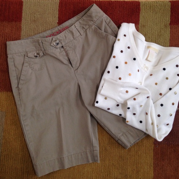 PRICE DROP Long khaki short - Picture 1 of 3
