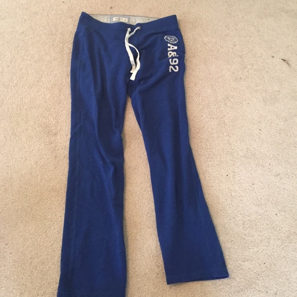 Blue Abercrombie and Fitch sweatpants