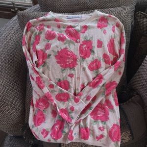 Zara floral cardigan