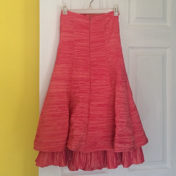 CORAL JESSICA MCCLINTOCK PROM-PARTY-COCKTAIL DRESS - Picture 2 of 2